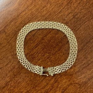 14K Gold Mesh Bracelet